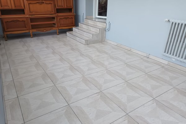 Pose de carrelage intérieur