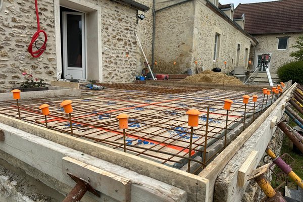 Ferraillage d'une dalle béton