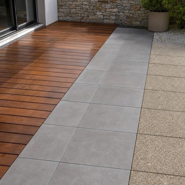 Terrasse sur plots à Reims