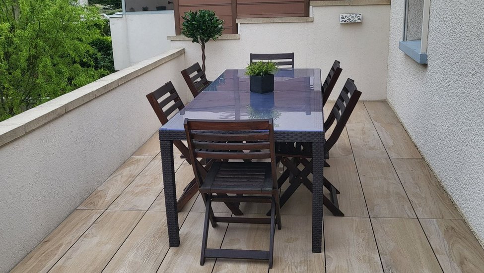 Après nos travaux de dallage terrasse sur plot center img test img