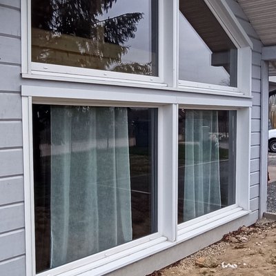 Nettoyage des vitres d'une maison
