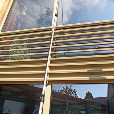 Nettoyage de vitres en hauteur
