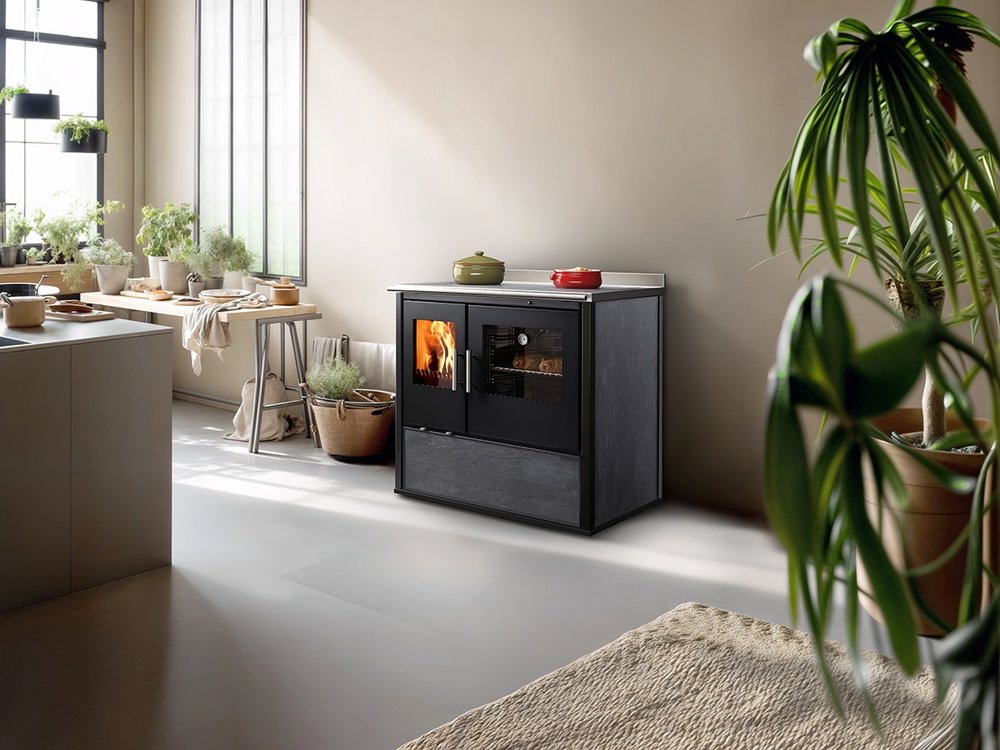 Cuisinière à bois Olga Gres 90 1