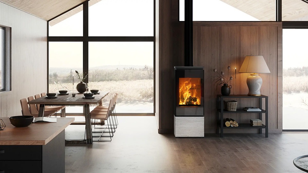 Transformez votre intérieur avec le poêle à bois 8 kW FLAT 500 - 550 center img test img