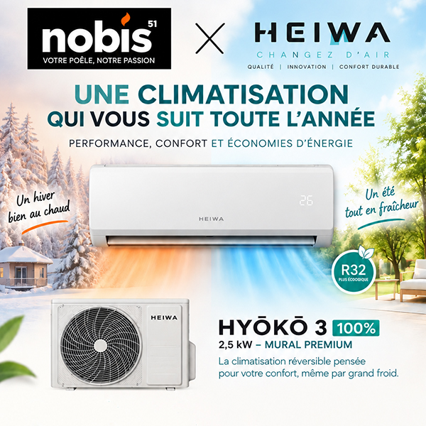 Climatisation Réversible HEIWA 100%