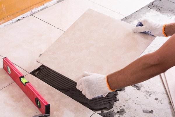 Pose de carrelage intérieur