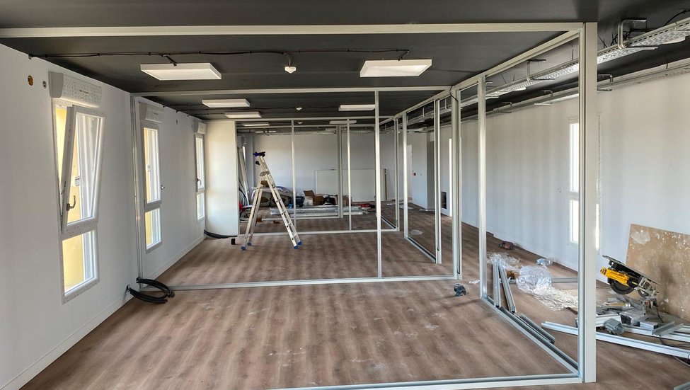 Pendant la rénovation