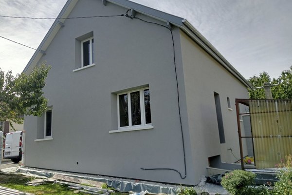 Isolation thermique extérieure de maison individuelle